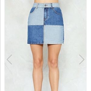 jean skirt